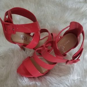 Coral Platform Sandals